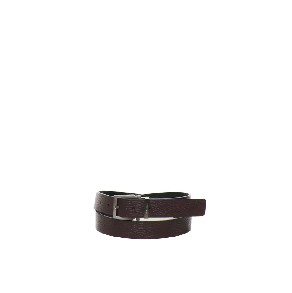 Reversible Geometric Buckle Belt