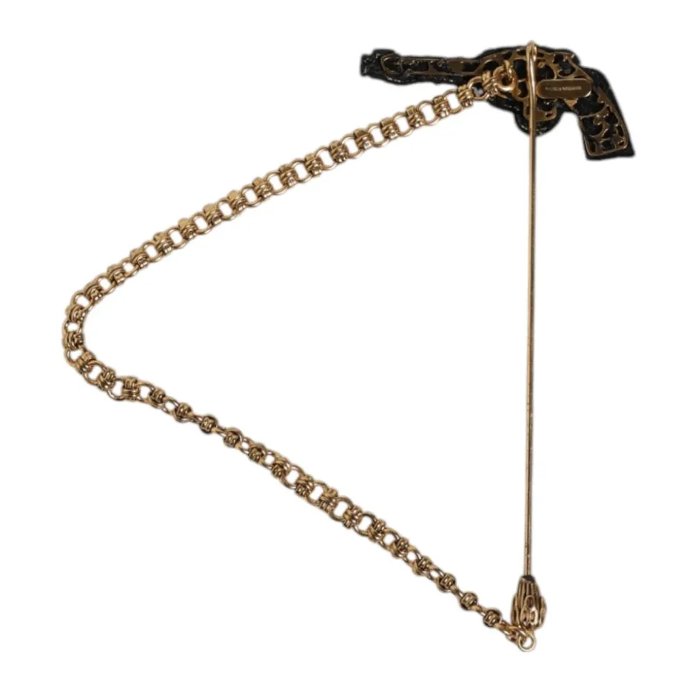 Revolver Brooch Lapel Pin