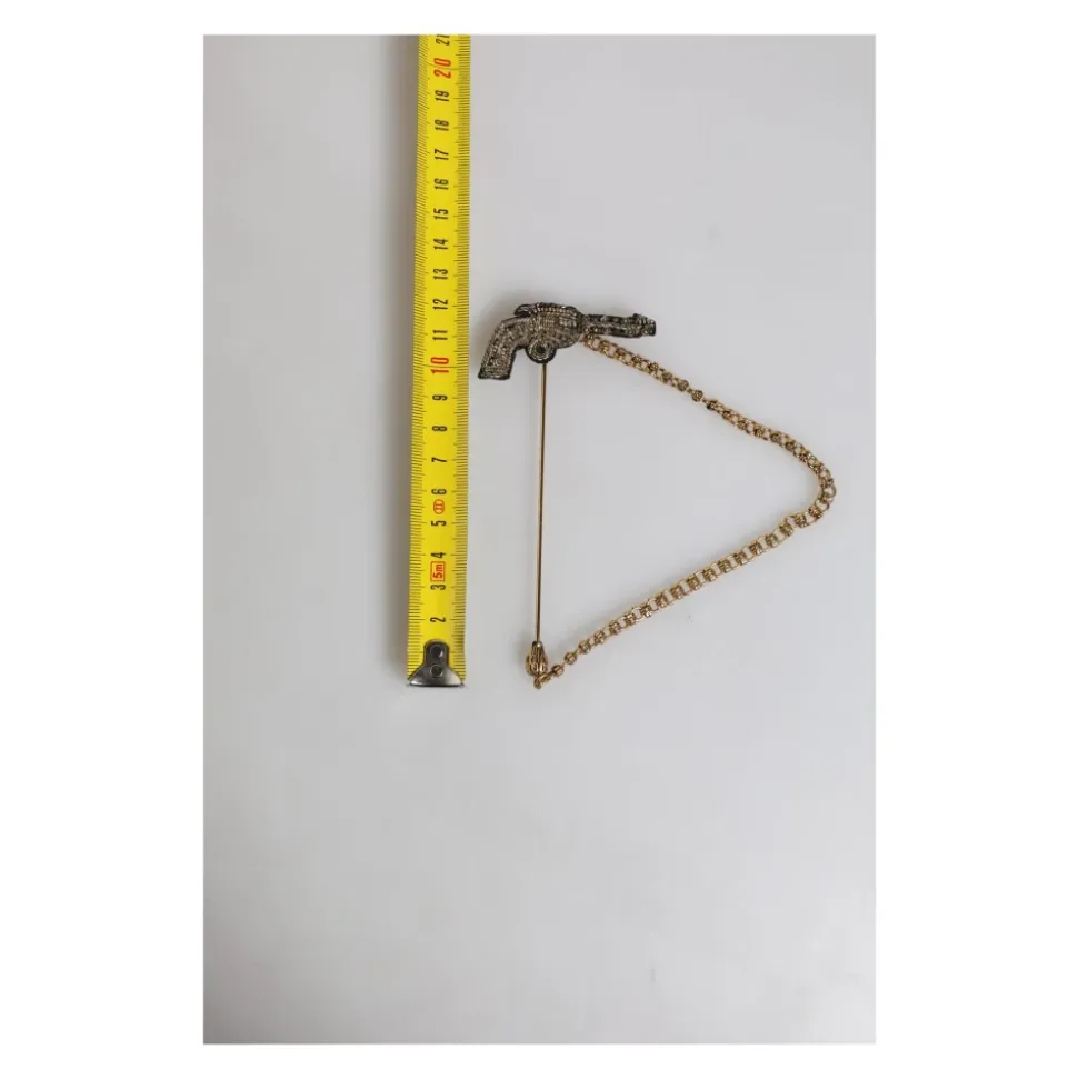Revolver Brooch Lapel Pin