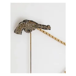 Revolver Lapel Pin Brooch