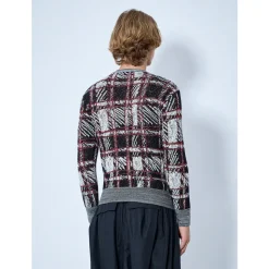 Ribbed Button-Placket Sweater