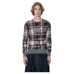 Ribbed Button-Placket Sweater
