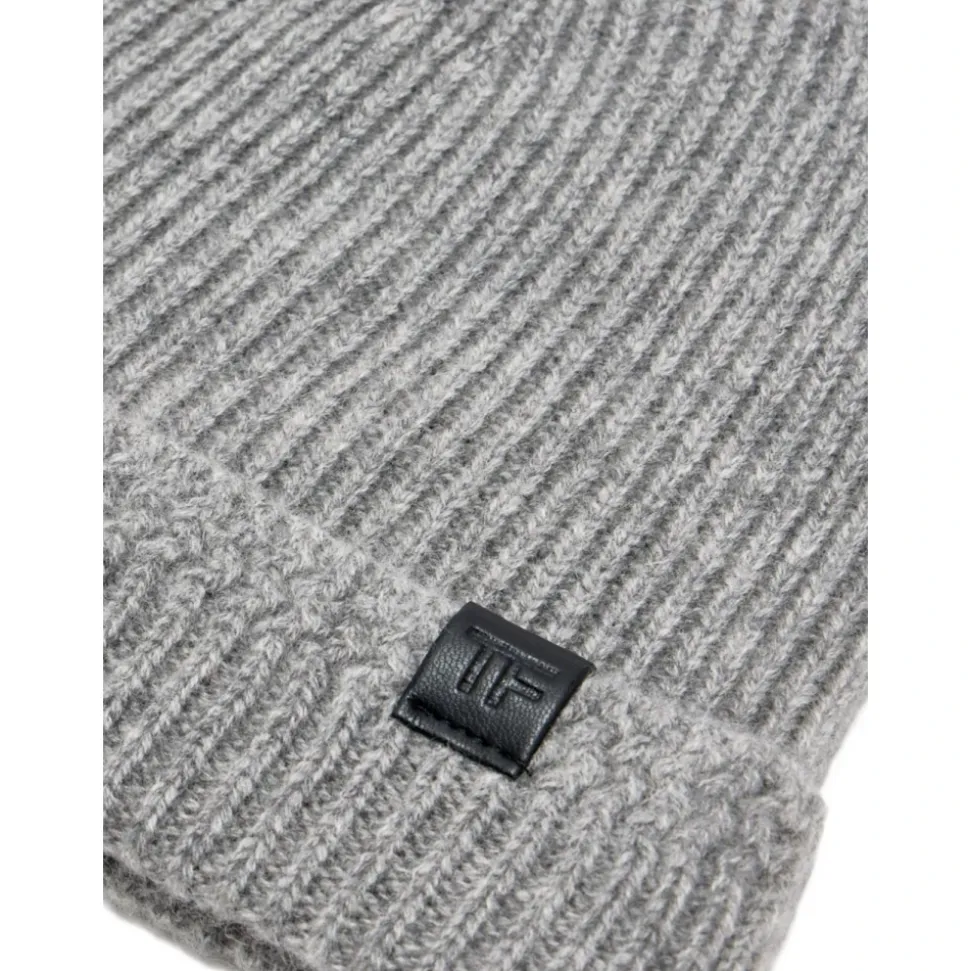 Ribbed Knit Logo Patch