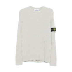 Ribbed Knit Logo-patch Sweater