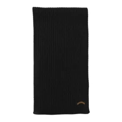 Ribbed Knit Wool Scarf