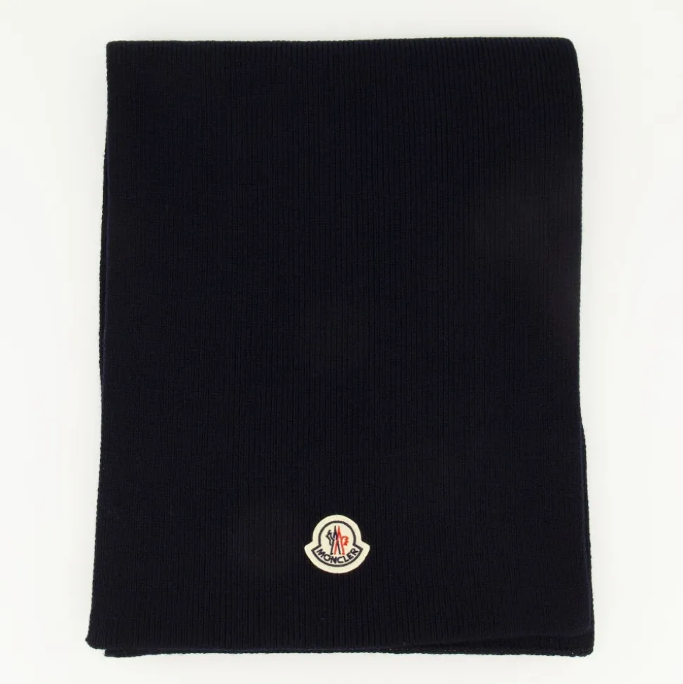 Ribbed Logo Scarf
