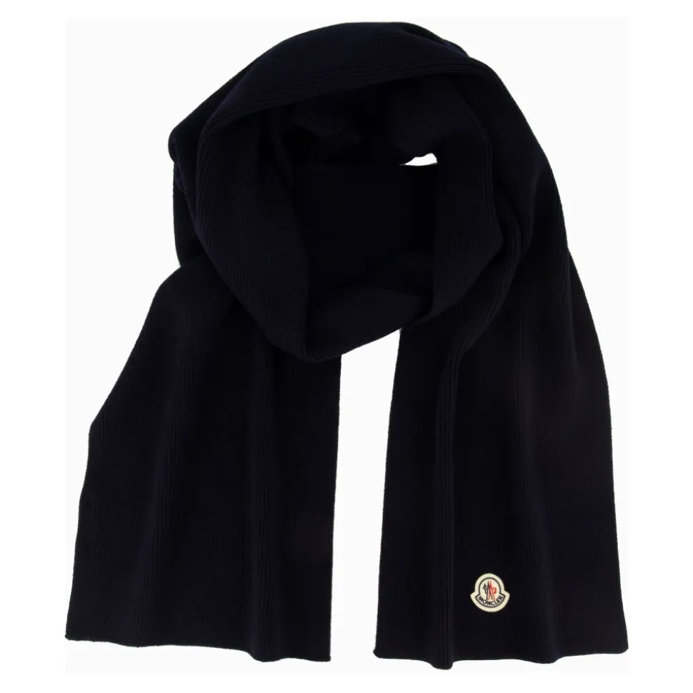 Ribbed Logo Scarf