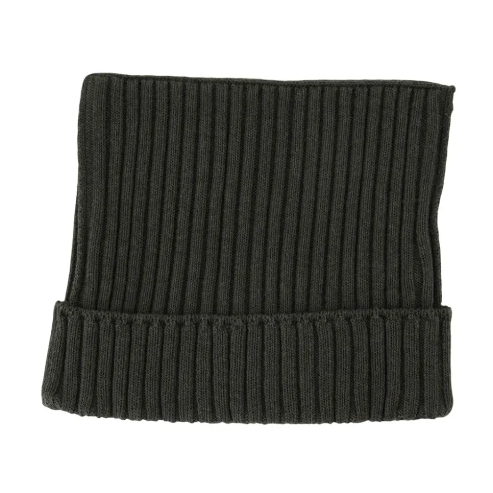 Ribbed Square Beanie
