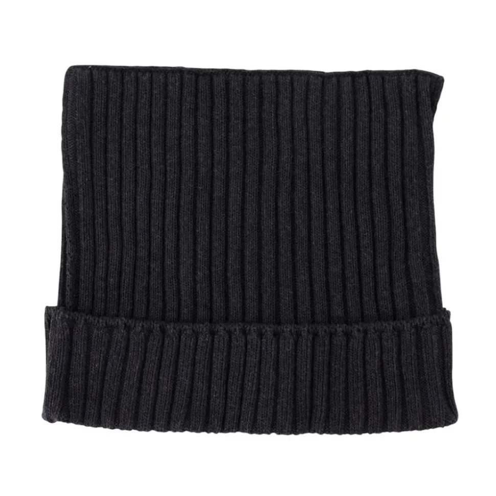 Ribbed Square Beanie