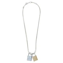 Riddle Padlock-Detail Necklace