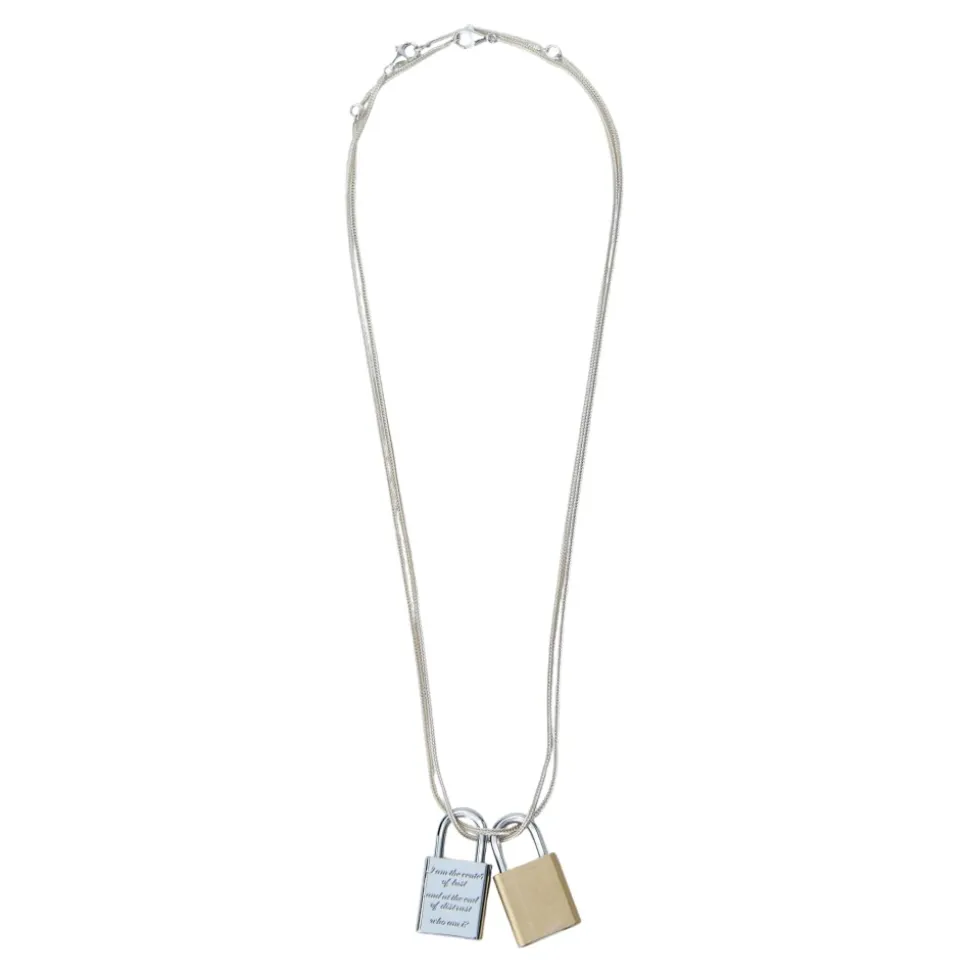 Riddle Padlock-Detail Necklace