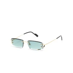 Rimless Rectangle Sunglasses