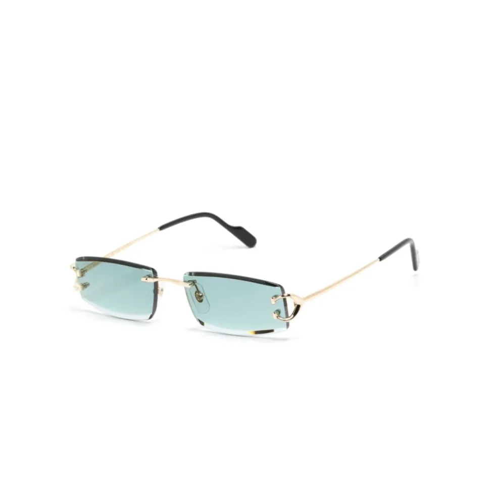 Rimless Rectangle Sunglasses