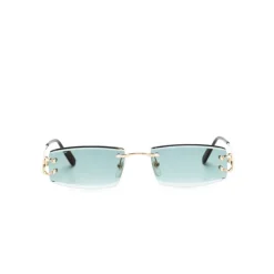 Rimless Rectangle Sunglasses