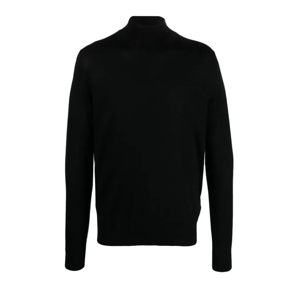 Rol neck wool silk