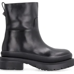 Roman Stud Leather Biker Boots