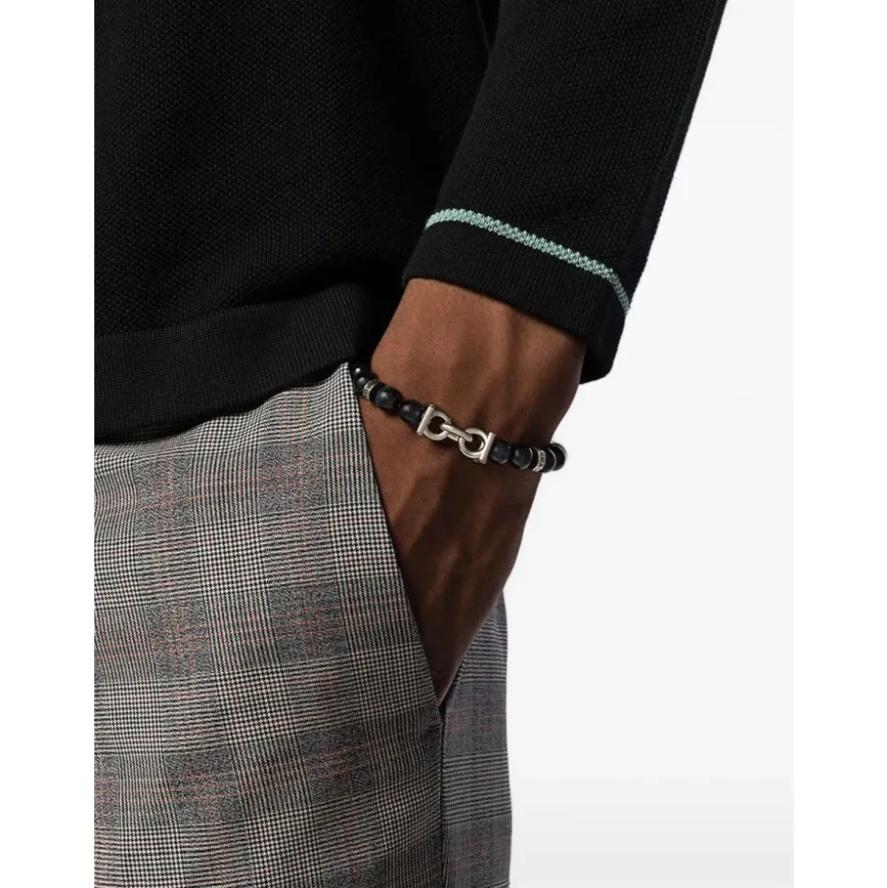 Round Bead Gancini Bracelet