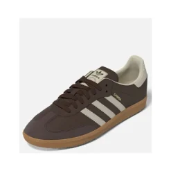 Samba Brown Leather Sneakers