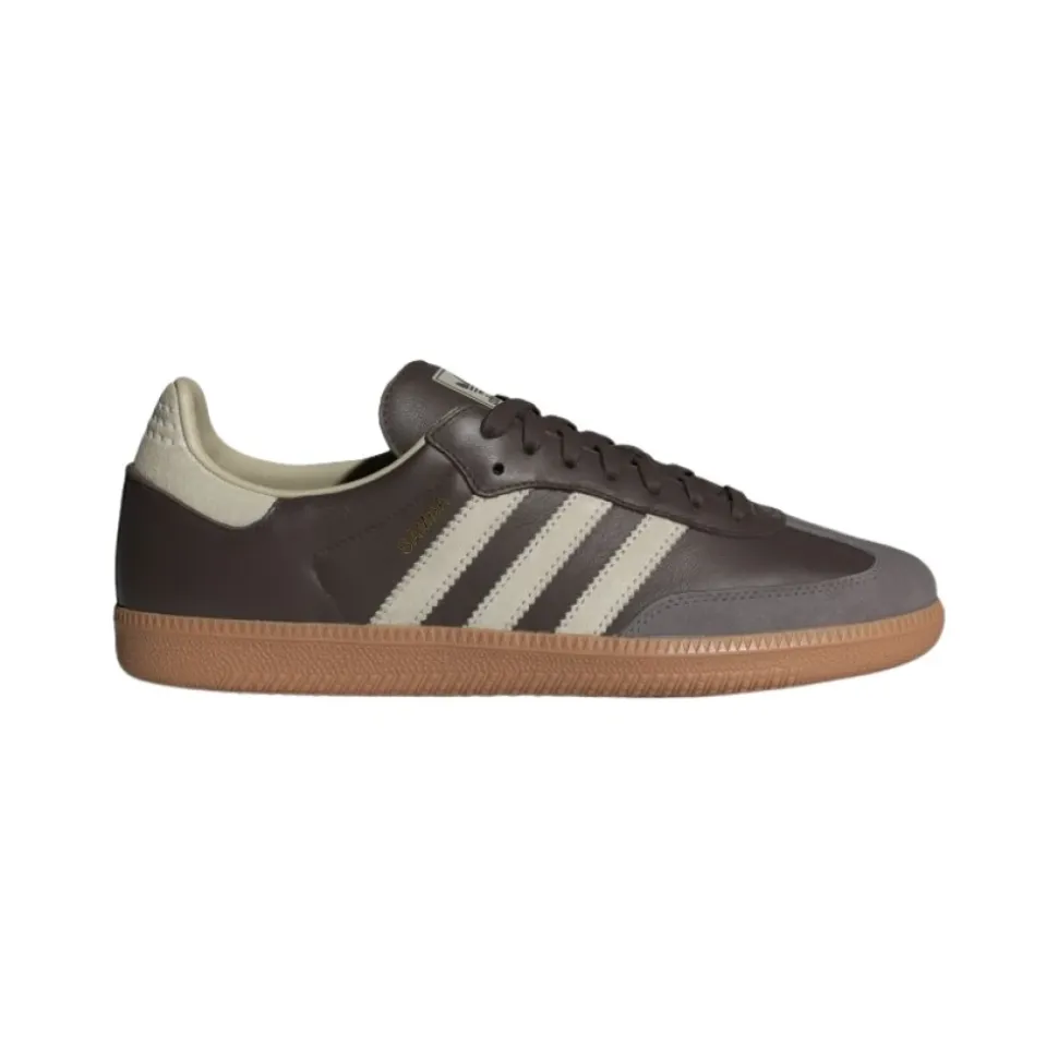 Samba Brown Leather Sneakers
