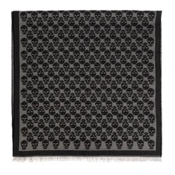 Scarf with a distinctive skull motif