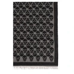 Scarf with a distinctive skull motif