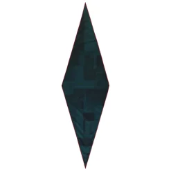 Scarf with pointed profile