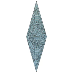 Scarf with pointed profile