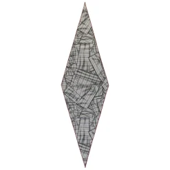 Scarf with pointed profile