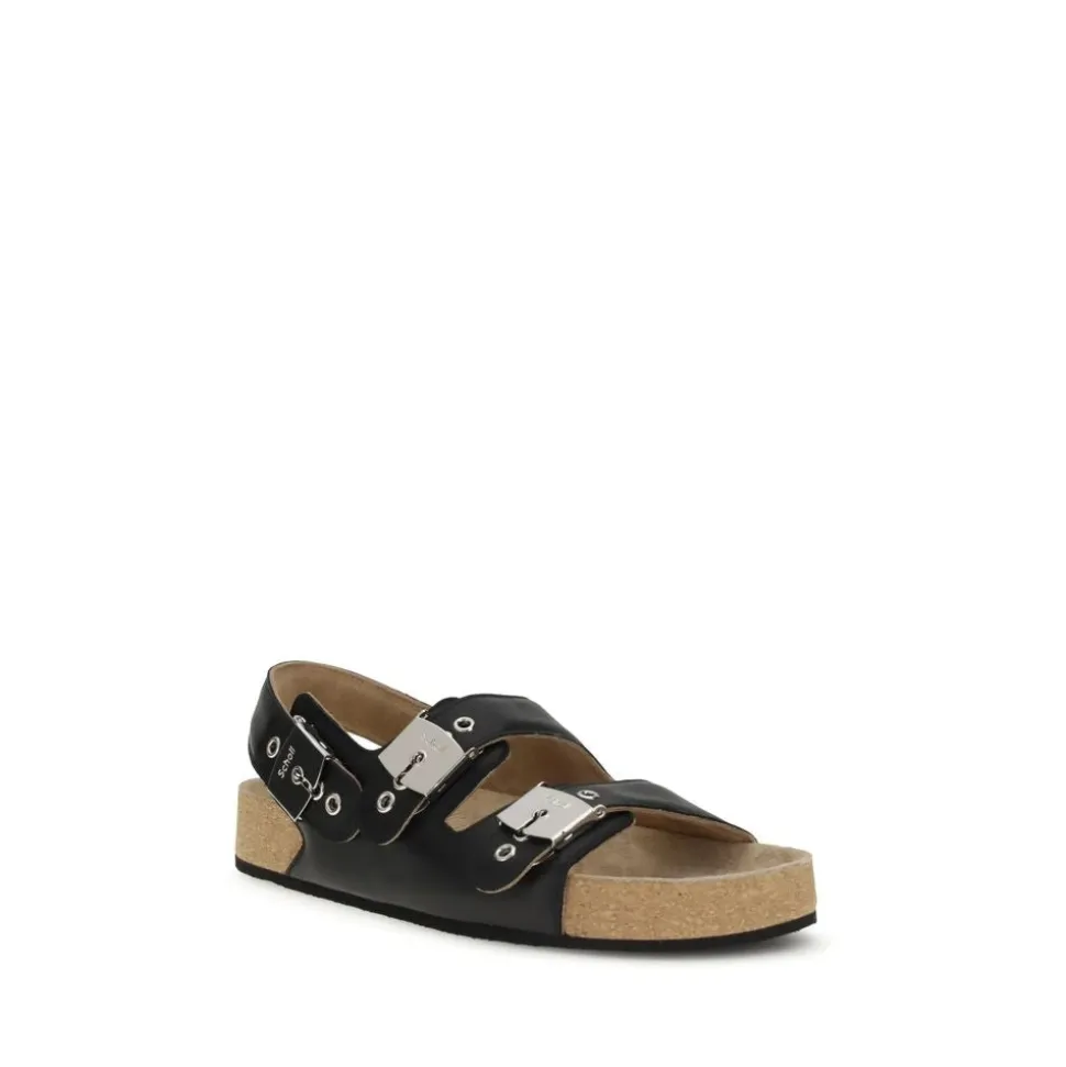 Scholl Flat Sandals with Adjustable Straps