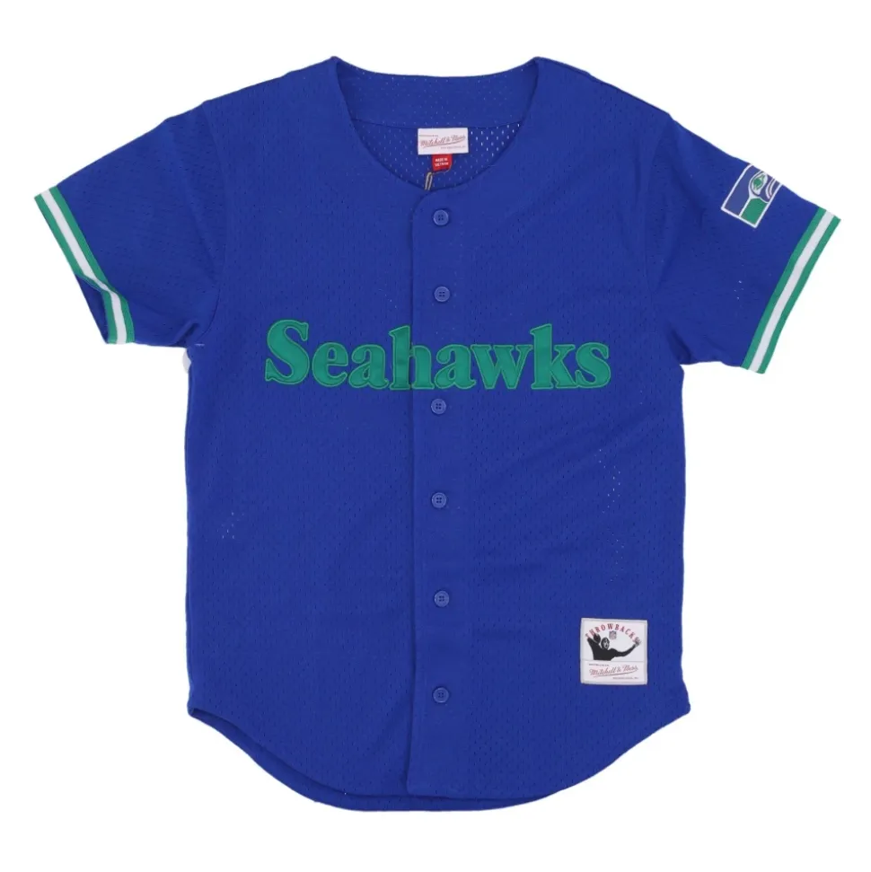 Seattle Seahawks Mesh Button Front Shirt