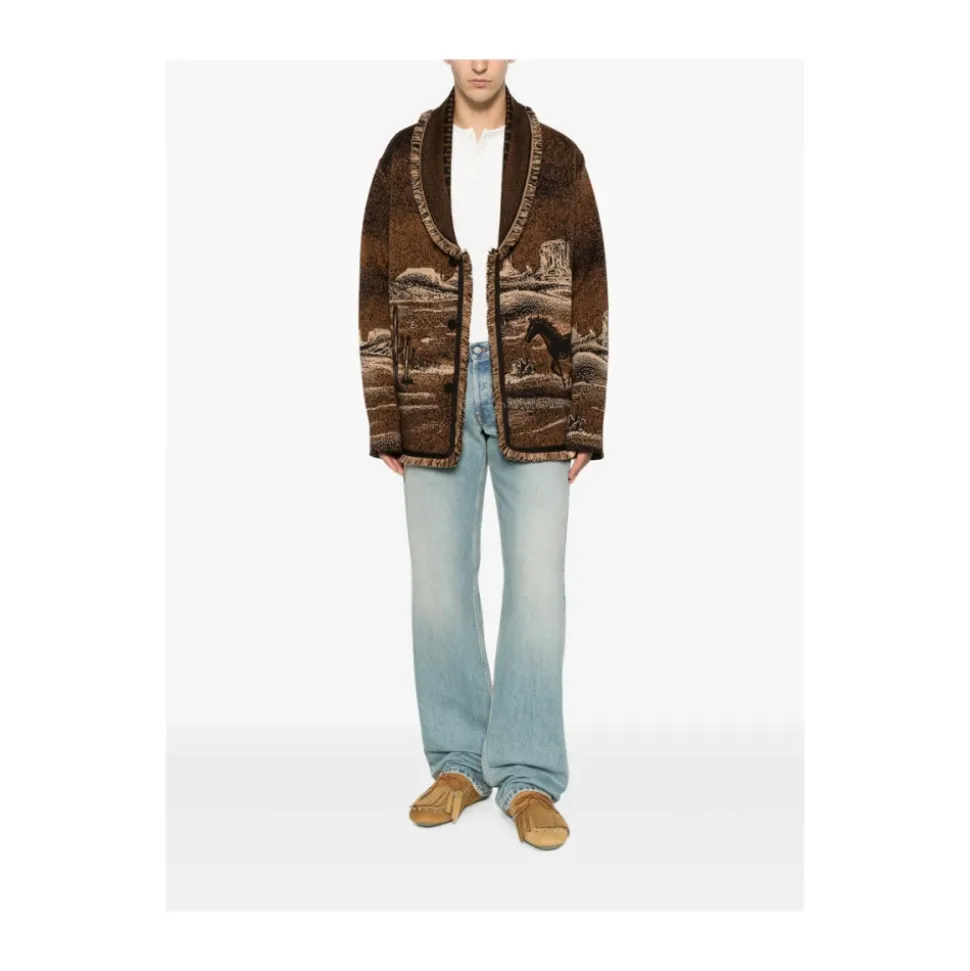 Shawl Lapel Cardigan