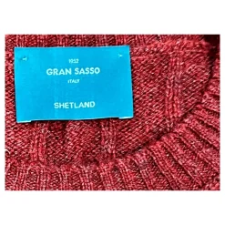 Shetland Cable Knit Sweater, Red