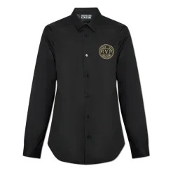 Shirt with embroidered logo