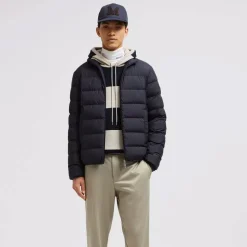 Short Navy Down Jacket