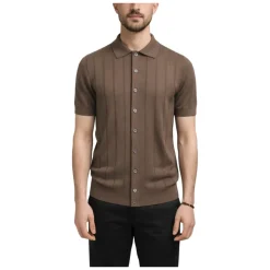 Short-Sleeve Rib Knit Shirt