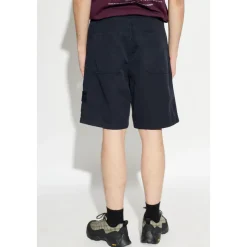 Shorts with logo patch
