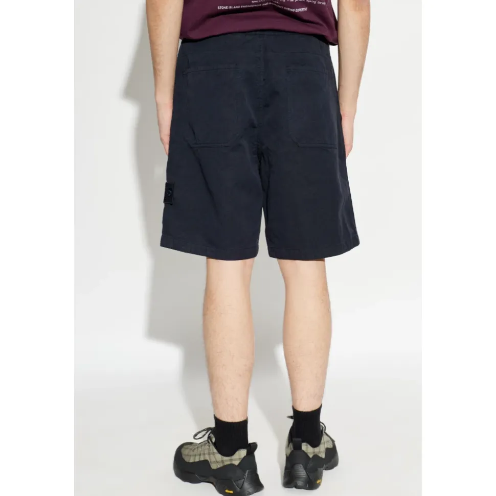 Shorts with logo patch