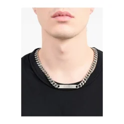 Signature Numbers Chain Necklace Silver