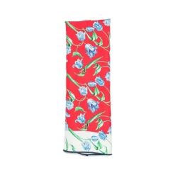 Silk Floral Square Scarf