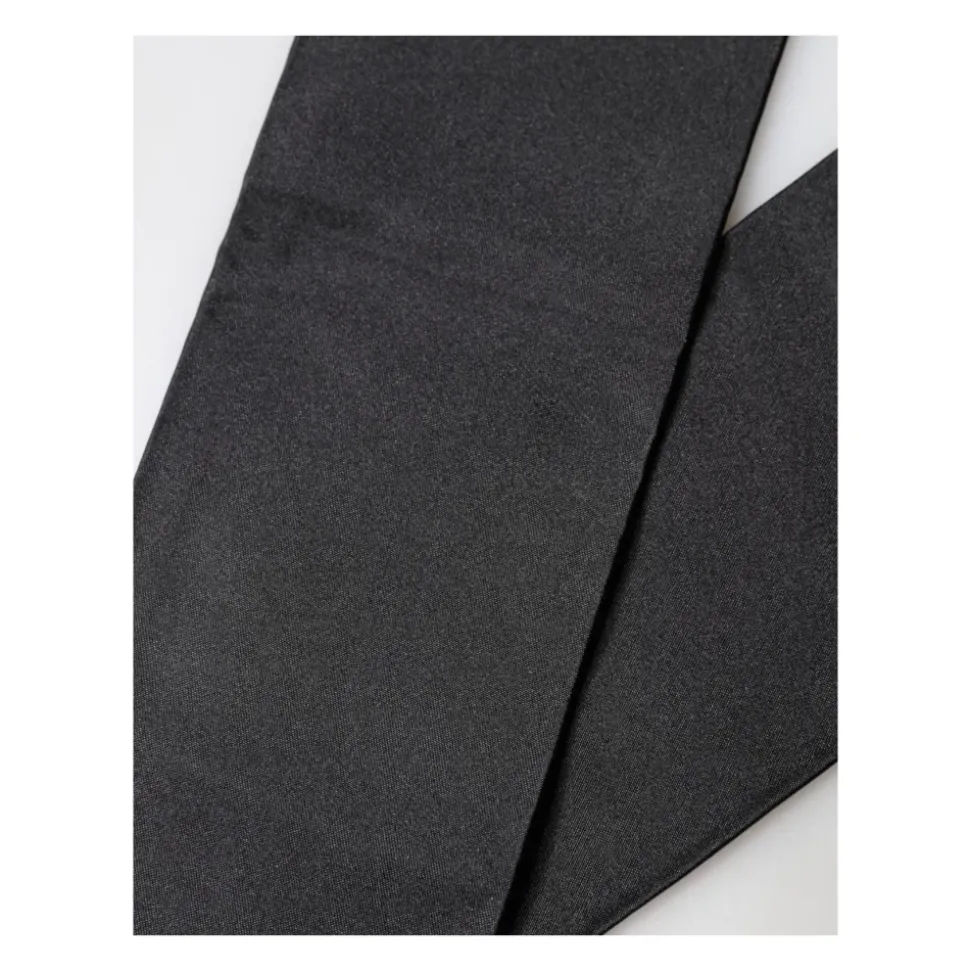 Silk Fringed Neck Wrap Foulard Scarf