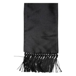 Silk Fringed Neck Wrap Foulard Scarf