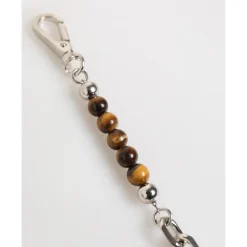 Silver Chain Beaded Men's Bracelet
