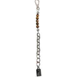 Silver Chain Beaded Men's Bracelet