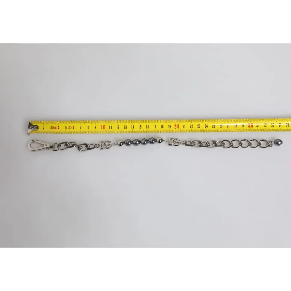 Silver Chain Pearl Bracelet