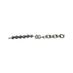 Silver Chain Pearl Bracelet