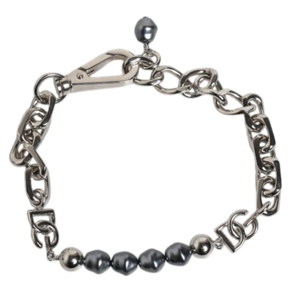 Silver Chain Pearl Bracelet