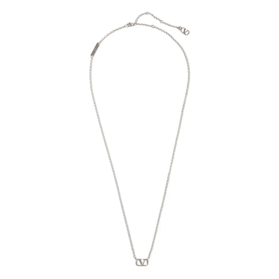 Silver VLogo Signature Necklace