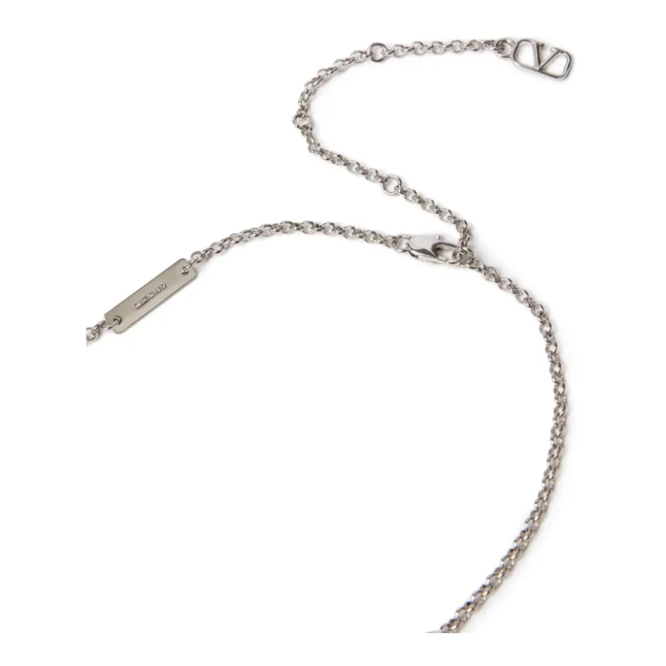 Silver VLogo Signature Necklace