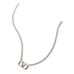 Silver VLogo Signature Necklace