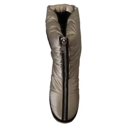 Silver Winter Mid Calf Boots